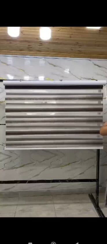 Pərdə və tüllər: Fərqli naxışlarda təqdim olunan zebra pərdələr evinizə və ya ofisinizə — 23