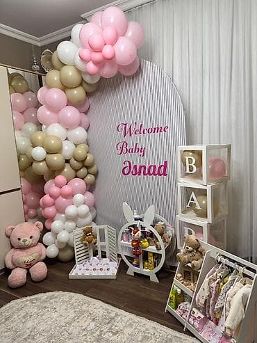 herif şarlar: Yeni doğulan körpə üçün fərdi dekor xidməti - Mövzuya uyğun fon — 3
