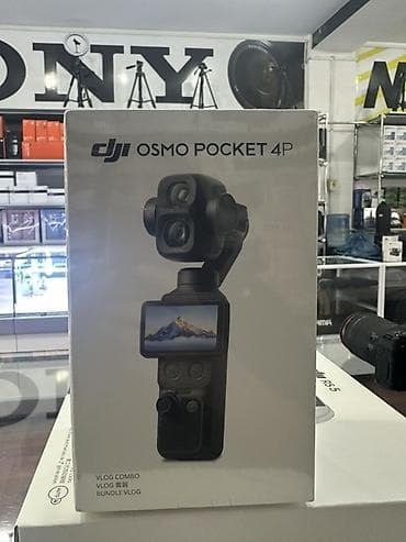 DJI Osmo Pocket 4 – Vlog Combo - Kompakt, cibə yerləşən 3 oxlu