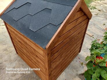 Oyuncaqlar: It yuvasının ölçüsü 100x100x100sm tam keyfiyyətli hazırlanır, taxta — 3