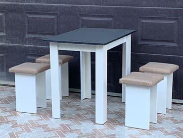 yazı masa: Mətbəx üçün, Yeni, 4 stul — 12