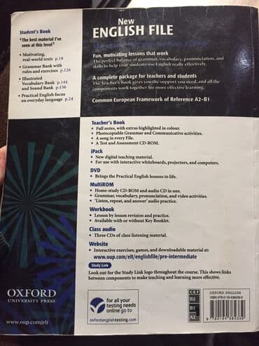 6 cı sinif rus dili kitabı: Oxford new english file 100% new unv vəsaiti tezedi istifade — 2