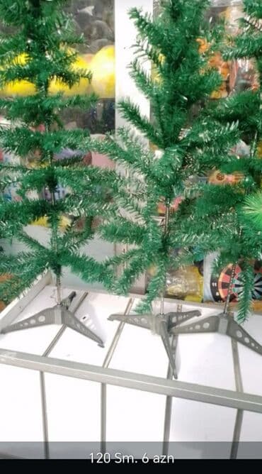 yolka isiqlari ve qiymeti: Süni şam ağacı - Hündürlük: 120 sm - Material: plastik iynələr — 1