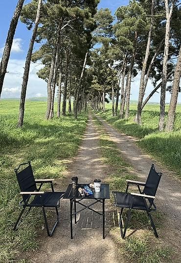 Дом и сад: Новый, Квадратный стол, 2 стула, Складной, Со стульями, Металл — 1