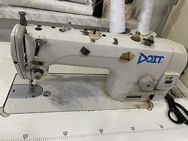 dikiş masini: Sənaye tikiş maşını – DOIT düz tikiş modeli, masa və pedal ilə — 2