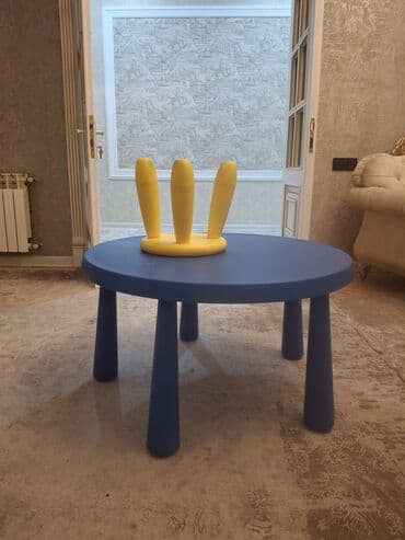 uşaq ucun oturacaq: Oğlan və qız üçün, Siyirməsiz, Bağça masası, Stulsuz — 2