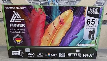 balaca televizorlar: FICHER Smart TV – 65" (165 sm), Yeni Model Xüsusiyyətlər: - Magic — 1