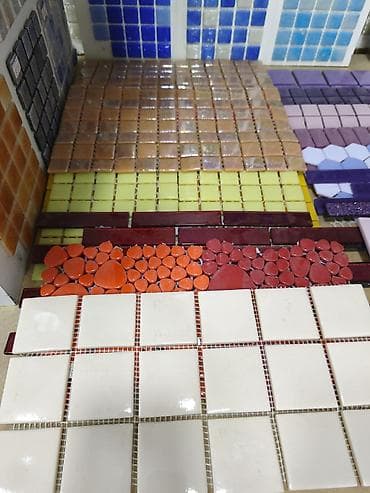 Mozaik və keramik plitə kolleksiyası - Rəng çeşidi: ağ, sarı — 1