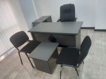 2 nəfərlik yazı masası: Ofis mebelləri dəsti Tərkib: - Direktor masası: qara rəngdə, geniş iş — 7