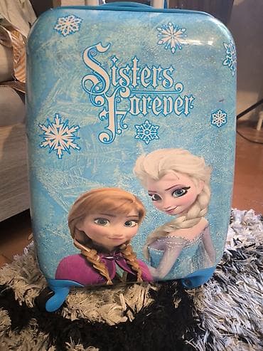 parca camadan: Uşaq çamadanı – “Frozen” mövzulu (Elsa və Anna), “Sisters Forever” — 3