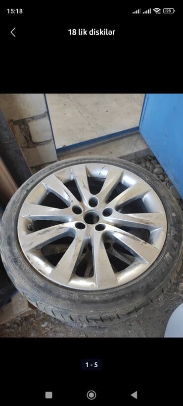 i̇şlənmiş təkərlər 16: Б/у Диск Hyundai R 18, 5 Болтов — 1