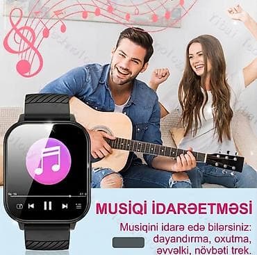 sensor saatlar: Yeni, Smart saat, Sensor ekran, rəng - Qara — 7
