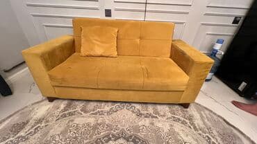 acılıb bağlanan stol: Divan, İşlənmiş, Açılan, Bazalı, Vеlur parça, Çatdırılma yoxdur — 1