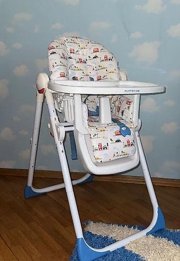 masa kuklasi: Mothercare uşaq yemək stulu. oz giymeti 110 manatdi, bir usaq ucun — 1