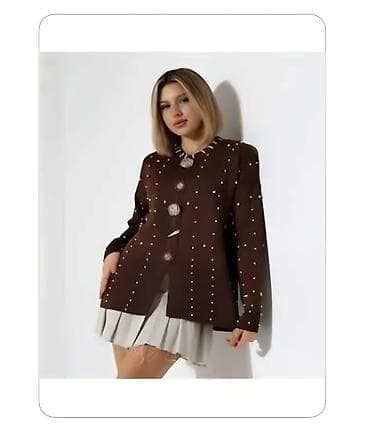 metro 2033: 🇹🇷TURKIYEDEN ALINIB.Qəhvəyi rəngdə qadın kardiqanı - Model: bezekli — 2