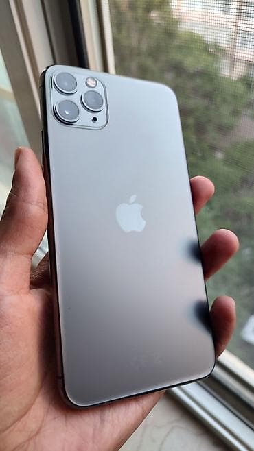 panel radiator: IPhone 11 Pro Max, 64 GB, Gümüşü, Face ID — 1
