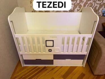 Oğlan və qız üçün, Dördbucaq, Beşik, Matras ilə, Yellənmə mexanizmsiz