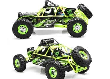 rc car: Wltoys 12428 Rc Car 1/12 Scale. 4WD .2.4Ghz 5Km/h speed.540 Brushed — 2