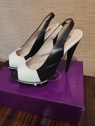 Женская обувь: Saten Fabiani brendi qadın ayaqqabısı - Model: Slingback açıq burunlu — 1