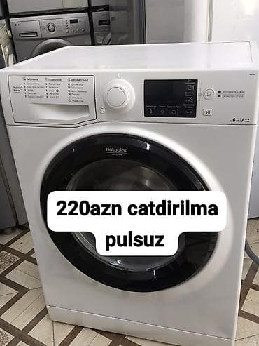 Аристоны: Hotpoint Ariston ön-yükləməli paltaryuyan maşın - Yükləmə həcmi: 6 kq — 1