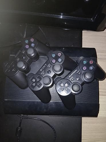 2 ci el playstation 3: Sony PlayStation 3 (Super Slim) oyun konsolu dəsti.4 pult ilə — 1