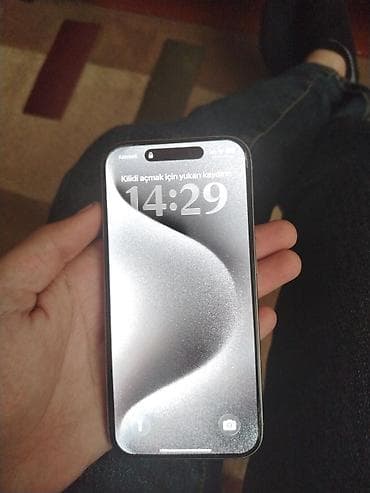 ipona: IPhone 15 Pro, 128 GB, Gümüşü, Face ID — 2