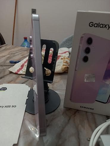 narda internet: Samsung Galaxy A55 5G, 256 GB, rəng - Bənövşəyi, İki sim kartlı — 5