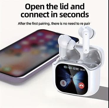 airpods 2 sol: Bluetooth qulaqlıq + ekranlı şarj qutusu - Avtomatik qoşulma: İlk — 2