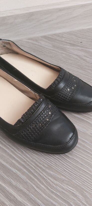 zamşa qadın baletkaları: Baletkalar, Ölçü: 38, rəng - Qara, İşlənmiş — 4