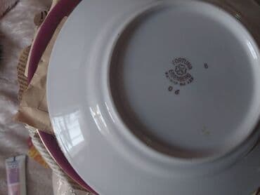 nimçe nedir: Çay dəsti, rəng - Qızılı, Farfor — 8