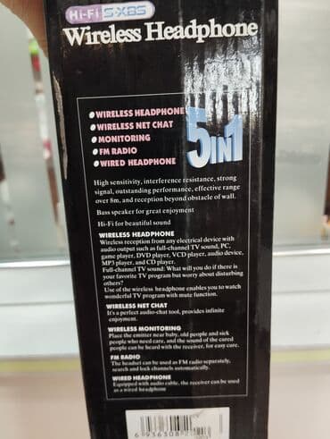 micro qulaqciq: Hi-Fi SXBS simsiz qulaqlıqlar. Bu qulaqlıqlar audio, MP3, TV, PC və — 3