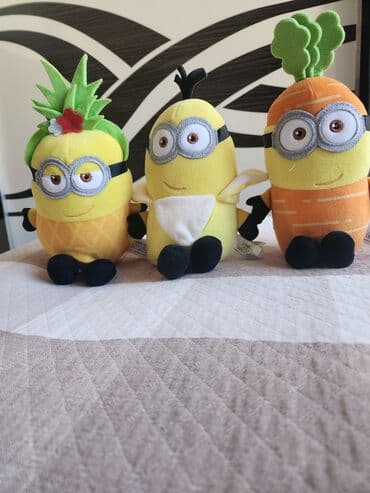 miniso co mmc: Minions yumşaq oyuncaqlar Ananas, banan və yerkökü. Hər biri 7 azn — 2