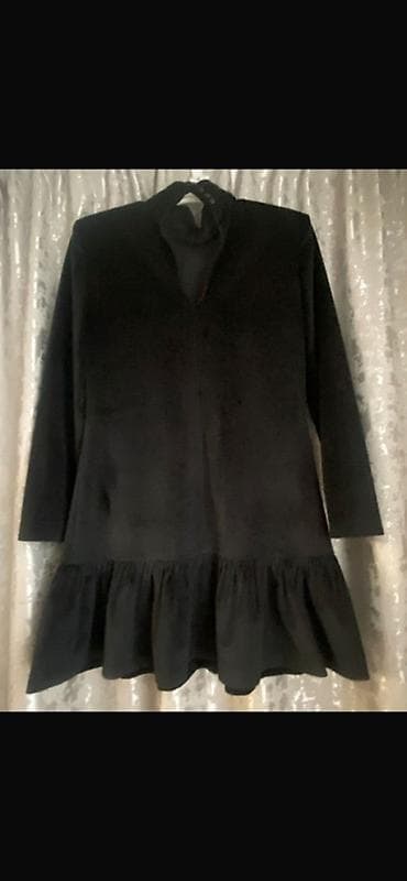 qara kemer: Qara məxməri mini don - Parça: Yumşaq məxmər, toxunuşda zərif — 2