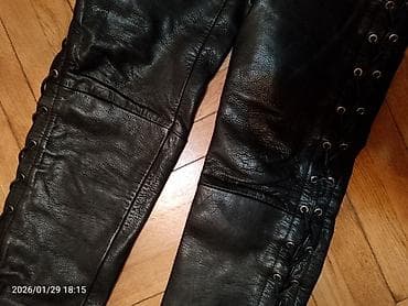 deri geyim: Şalvar, S, rəng - Qara — 2