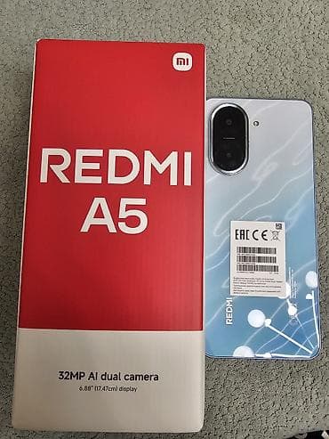 Redmi A5, 64 GB, rəng - Mavi, Zəmanət