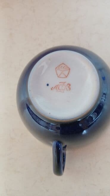 чайный сервиз: Çay dəsti, rəng - Göy, Kobalt, 6 nəfərlik, Çexiya — 2