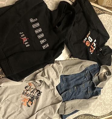 Nənnilər: Uşaq üçün hoodi və yüngül gödəkçə dəsti - 4 ədəd: 3 kapüşonlu — 2