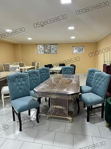 mdf qapi: Qonaq otağı üçün, Yeni, Açılmayan, Kvadrat masa, 6 stul — 1