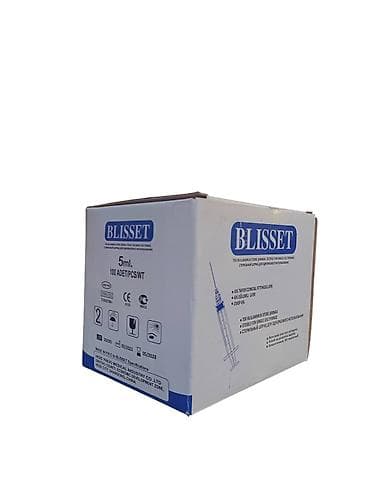 Şpris Rezbalı Blisset 3ml, 5ml və 1ml insulin şprisi (Paçkada 100