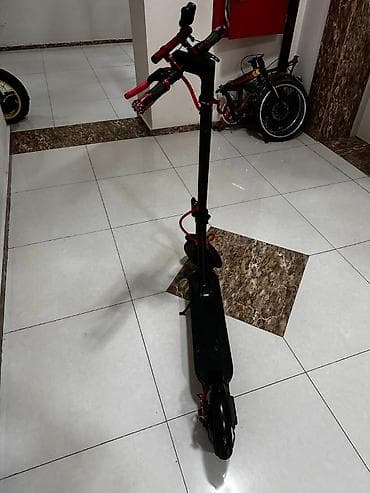 skuter temiri: Elektrikli skuter – qara/qırmızı dizayn ideal vəziyətdə Real alıcılara — 2