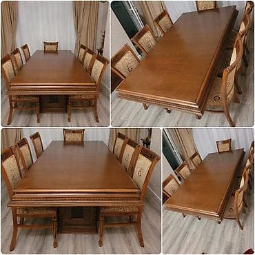 plasmas stol: Açılan masa +8 stulla birge 550 azn.Unvan Hezi Aslanov (Gulu) — 1
