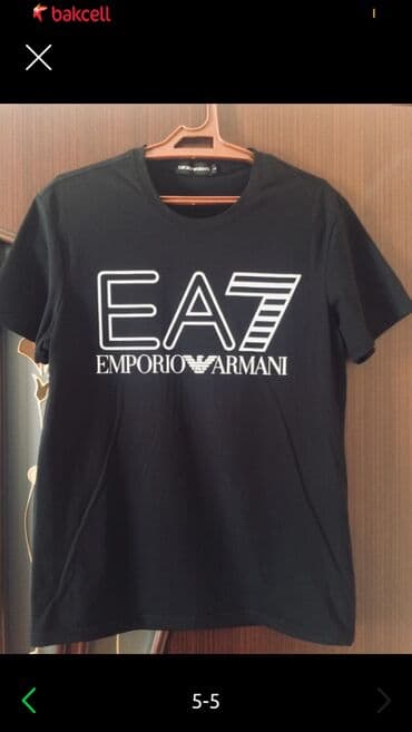 Костюмы: Мужская футболка, Emporio Armani, L, цвет - Черный — 5