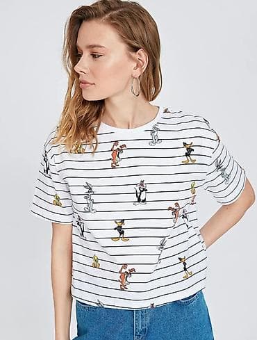 stringer alt paltarı: LCW Casual brendinin Looney Tunes temalı qadın köynəyi Ölçü: M ( S — 1