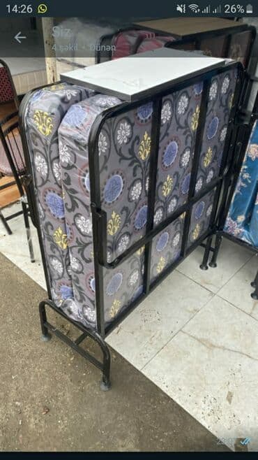 tek neferlik krovat: *Rasladuka sifarişile* Her ölçüde her rəngdə bizde😍 📏📏Ölçü 70-185Sm — 4