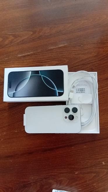 IPhone 16 Pro, 128 GB, White Titanium, Face ID — 1