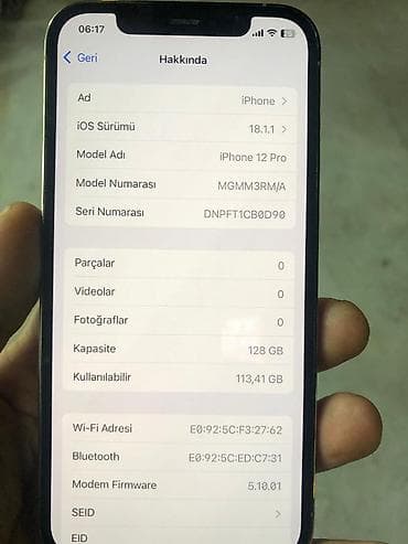 iphone usb kabel: IPhone 12 Pro, 128 GB, Çəhrayı, Simsiz şarj, Face ID, Sənədlərlə — 9
