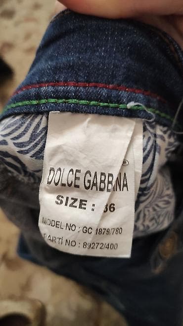 cins pencekler: Cins şalvar, Dolce & Gabbana, XL — 6