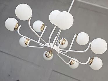 asma tavan: Çılçıraq, 10 və daha çox lampa, Metal — 1