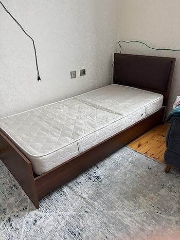 Yeni, Təknəfərlik çarpayı, Bazasız, Matras ilə, Siyirməsiz — 1