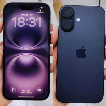 IPhone 16, 128 GB, Qara, Simsiz şarj